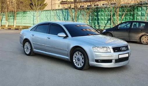 Дефлекторы окон (ветровики) Audi A8 Sd (D3) 2002-2010/S8 Sd (D3) 2005-2011 (Ауди А8) Кобра Тюнинг