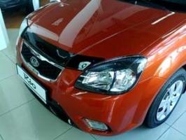 Дефлектор капота (мухобойка) Kia Rio 2005-2011 (Киа Рио) SIM